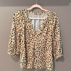 H&M leopard print blouse